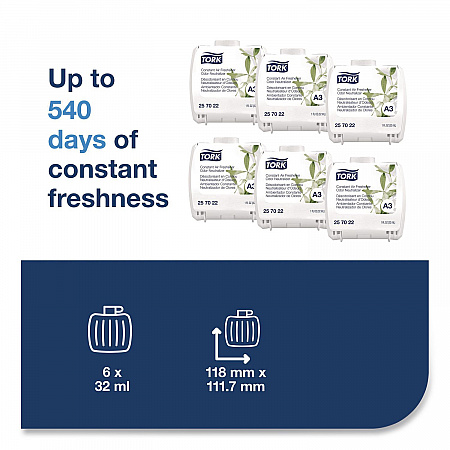 Constant Air Freshener Refill, Breeze, 32 mL, 6/Carton (257020)