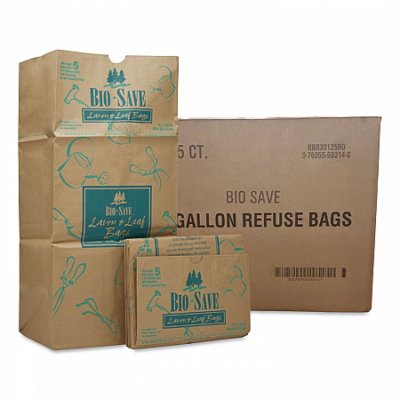 Lawn/Leaf Bags, Self-Standing, Open-Face, 30 gal, 16