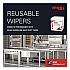 GeneralClean X50 Cleaning Cloths, 12 x 12.5, White, 84/Pack, 12 Packs/Carton (39005)