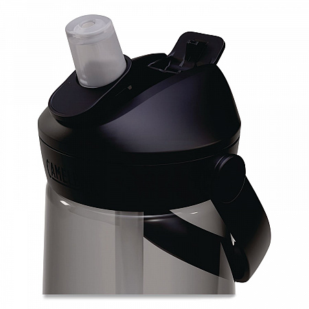 Thrive FlipStraw Plastic Water Bottle, 25 oz, Charcoal (2853001075)