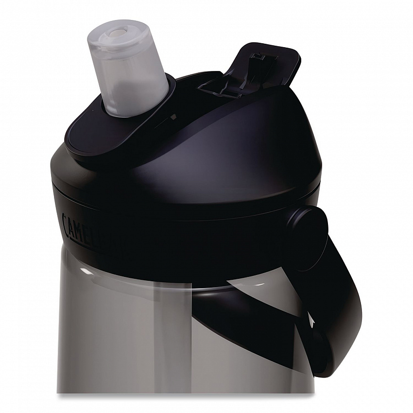 Thrive FlipStraw Plastic Water Bottle, 25 oz, Charcoal (2853001075)