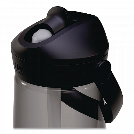 Thrive FlipStraw Plastic Water Bottle, 25 oz, Charcoal (2853001075)