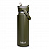 Thrive FlipStraw Stainless Steel Vacuum Insulated Water Bottle, 32 oz, Moss (2855303001)