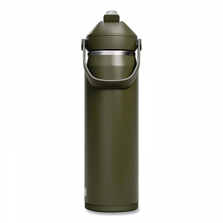 Thrive FlipStraw Stainless Steel Vacuum Insulated Water Bottle, 32 oz, Moss (2855303001)