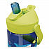 Thrive FlipStraw Plastic Water Bottle, 14 oz, Sharks and Rays Design, Blue/Yellow (2860403041)