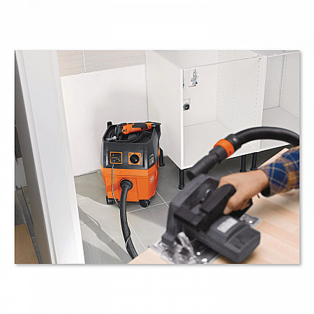 Turbo I PRO Set HEPA Wet/Dry Dust Extractor Vacuum, 5.8 gal Tank Capacity, Orange/Black (92037060990)