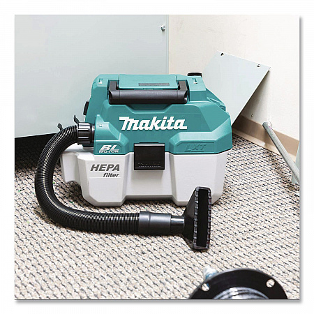 LXT 18 V Li-Ion HEPA Dust Extractor/Vacuum (Tool Only), 2 gal Tank Capacity, Black/Teal/White (XCV11Z)