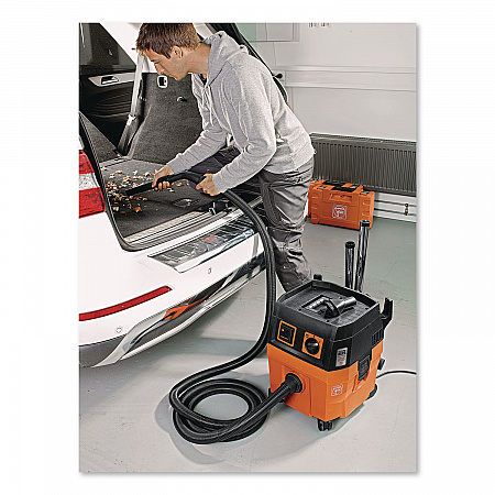 Turbo I PRO Set HEPA Wet/Dry Dust Extractor Vacuum, 5.8 gal Tank Capacity, Orange/Black (92037060990)