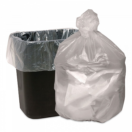 Waste Can Liners, 60 gal, 12 mic, 38