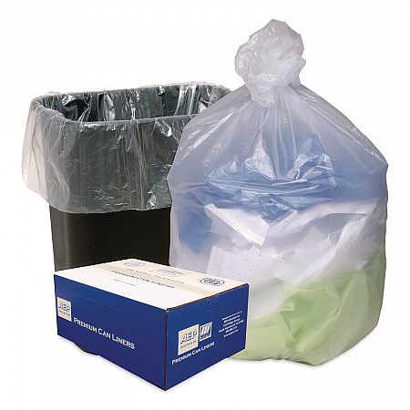 Can Liners, 10 gal, 8 mic, 24