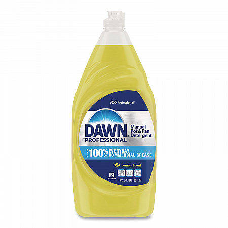 Manual Pot/Pan Dish Detergent, Lemon Scent, 38 oz Bottle, 8/Carton (45113)