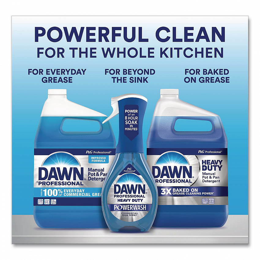 Manual Pot/Pan Dish Detergent, Lemon Scent, 38 oz Bottle, 8/Carton (45113)
