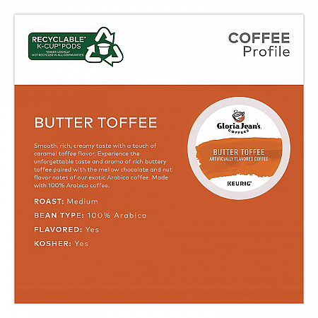 Butter Toffee Coffee K-Cups, 96/Carton (60051012CT)
