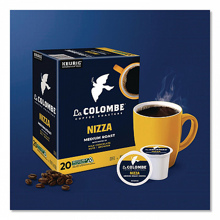 Coffee K-Cup Pods, Nizza Medium Roast, 20/Box (0327)