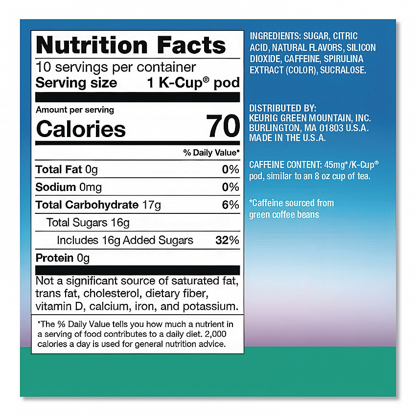 ICED Refreshers K-Cup Pods, Berry Chill, 20/Box, 4 Boxes/Carton (0631CT)