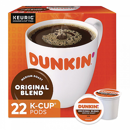 K-Cup Pods, Dunkin Regular, 88/Carton (1267CT)