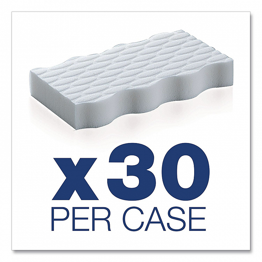 Magic Eraser Extra Durable, 4.6 x 2.4, 0.7" Thick, White, 30/Carton (16449)
