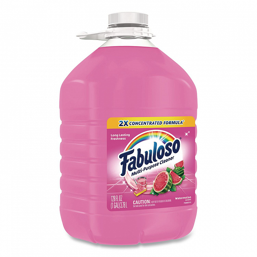 Multi-Use Cleaner, Watermelon Scent, 128 oz Bottle, 4/Carton (61051023CT)