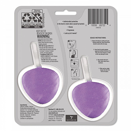 Hygienic Automatic Toilet Bowl Cleaner, Lavender Fields Scent, 2/Pack (83722)