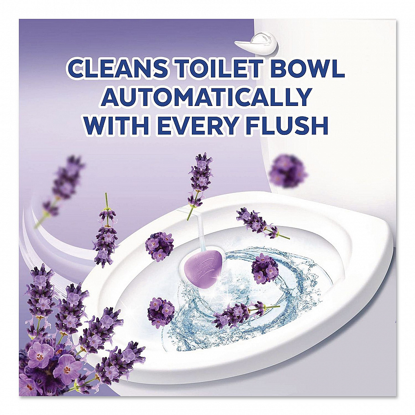 Hygienic Automatic Toilet Bowl Cleaner, Lavender Fields Scent, 2/Pack (83722)