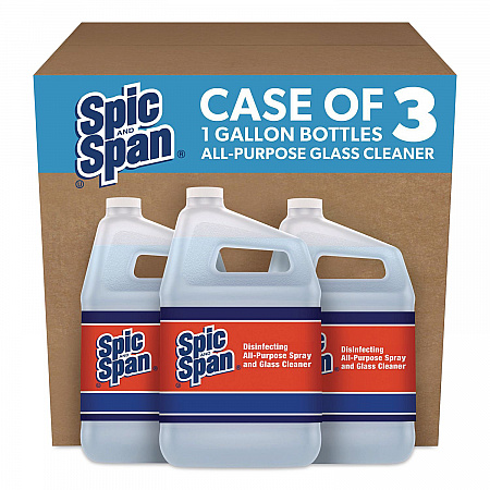 Disinfecting All-Purpose Spray and Glass Cleaner, Fresh Scent, 1 gal Bottle, 3/Carton (58773CT)