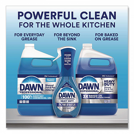 Heavy-Duty Manual Pot/Pan Dish Detergent, Original Scent, 38 oz Bottle, 8/Carton (08836)