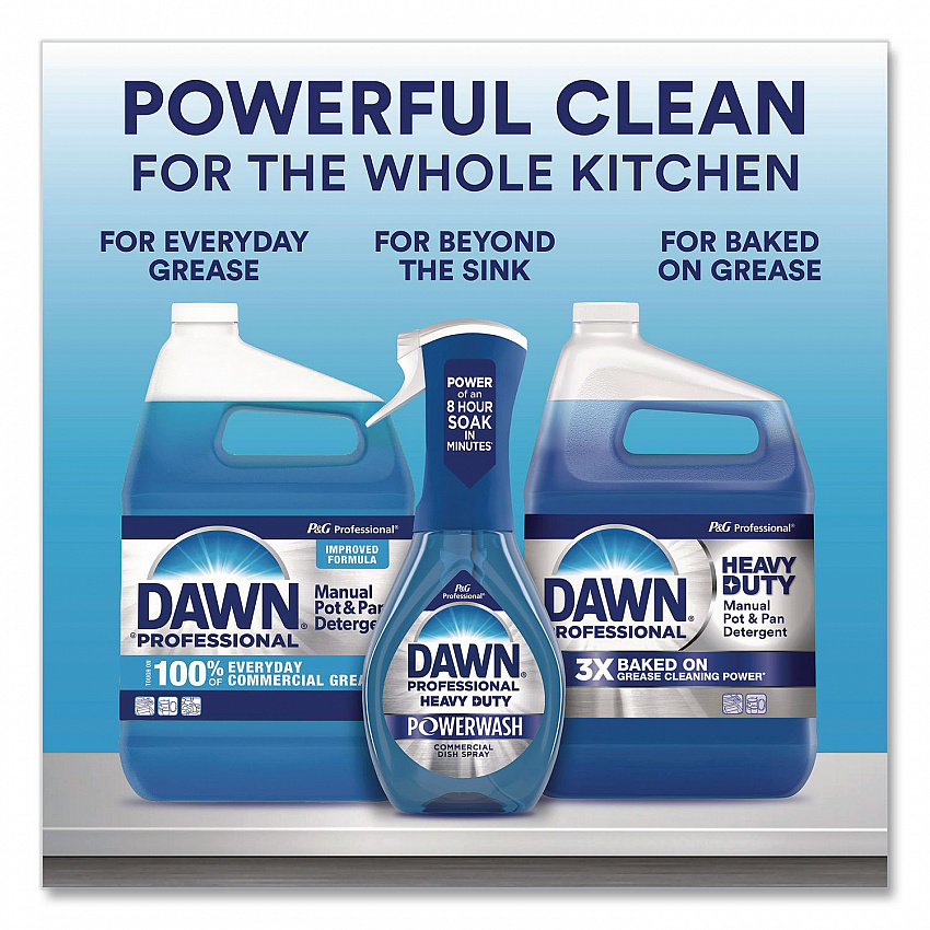 Heavy-Duty Manual Pot/Pan Dish Detergent, Original Scent, 38 oz Bottle, 8/Carton (08836)