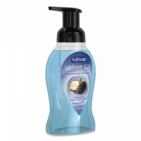 Velvet Silk Foaming Liquid Hand Soap, Twilight Berry and Shea Butter, 9 oz, 6/Carton (61052556CT)