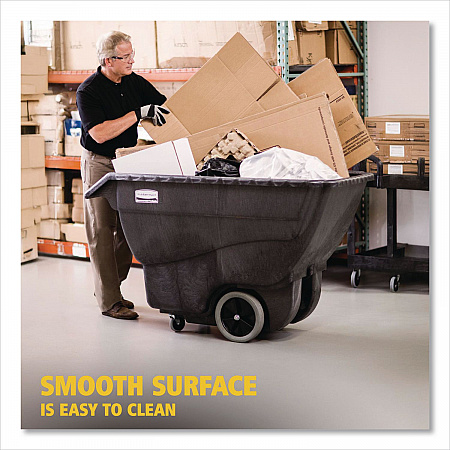 0.75 cu yd Structural Foam Tilt Truck, 600 lb Capacity, Black (1011BLA)