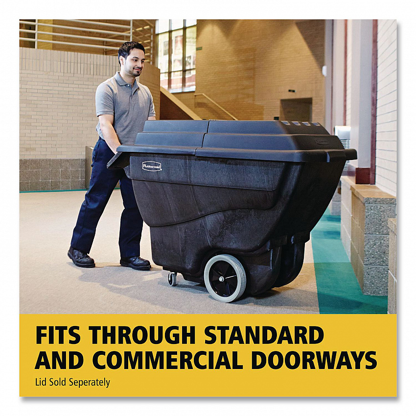 0.75 cu yd Structural Foam Tilt Truck, 600 lb Capacity, Black (1011BLA)