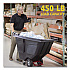 0.5 cu yd BRUTE Rotomolded Tilt Truck, 450 lb Capacity, Black (1304BLA)
