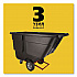 0.5 cu yd BRUTE Rotomolded Tilt Truck, 450 lb Capacity, Black (1304BLA)