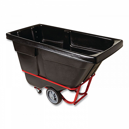 0.5 cu yd BRUTE Rotomolded Tilt Truck, 1,400 lb Capacity, Black (1306BLA)