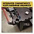 Heavy Duty Adaptable Utility Cart, Plastic, 2 Shelves, 500 lb Capacity, 17.8