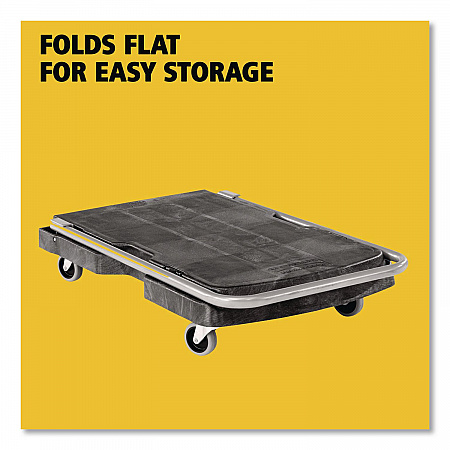 Utility-Duty Home/Office Cart, 250 lb Capacity, 20.5 x 32.5, Platform, Black (440000)