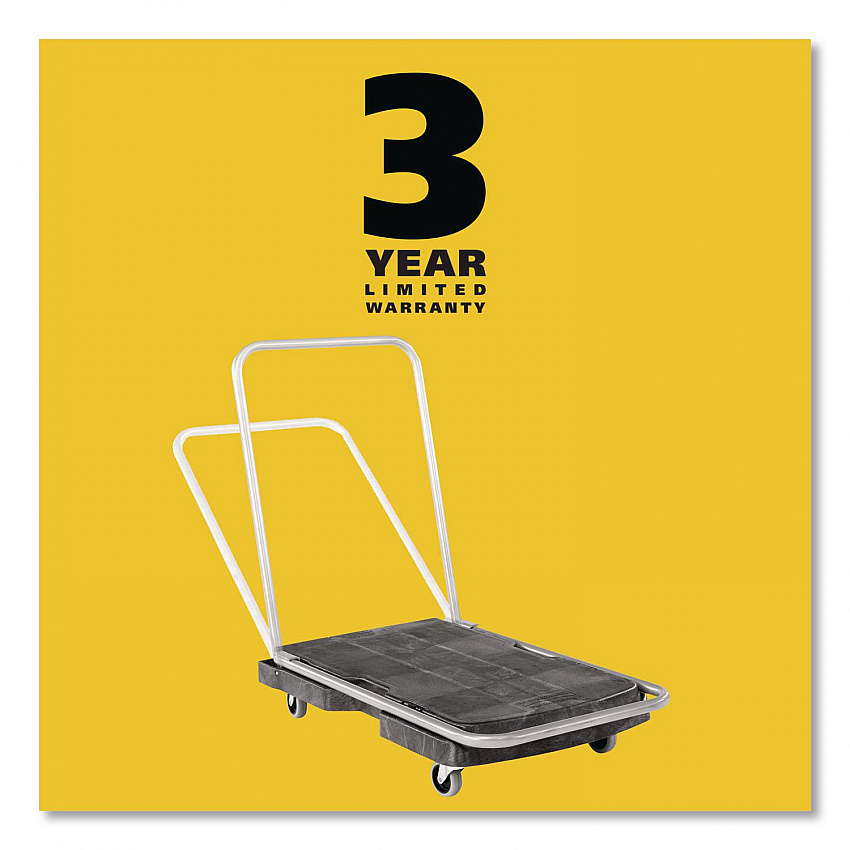 Utility-Duty Home/Office Cart, 250 lb Capacity, 20.5 x 32.5, Platform, Black (440000)