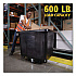 Cube Truck, 149 gal, 600 lb Capacity, Plastic, Black (4619BLA)