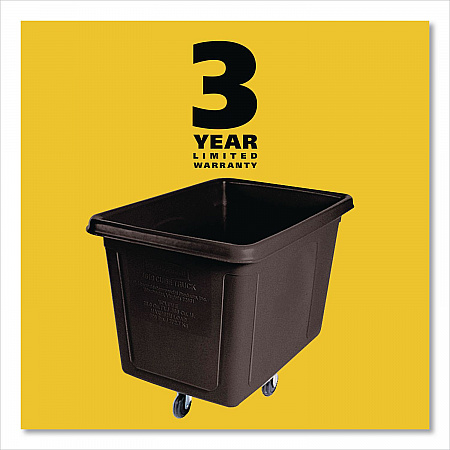 Cube Truck, 149 gal, 600 lb Capacity, Plastic, Black (4619BLA)
