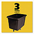 Cube Truck, 149 gal, 600 lb Capacity, Plastic, Black (4619BLA)
