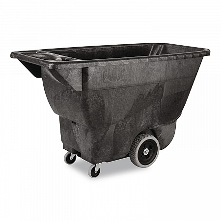 0.5 cu yd Structural Foam Tilt Truck, Utility Duty, 450 lb Capacity, Black (9T13BLA)