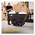 0.5 cu yd Structural Foam Tilt Truck, Utility Duty, 450 lb Capacity, Black (9T13BLA)