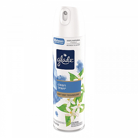 Air Freshener, Clean Linen, 7.3 oz Aerosol Spray, 6/Carton (391465)
