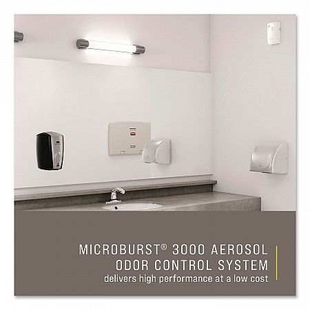 TC Microburst Odor Control System 3000 LCD, 3.25 x 4.33 x 6.6, White (1793532)