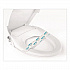 Sani/Shield Printed Toilet Seat Band, 16 x 1.5, Blue/White, 1,000/Carton (300591)