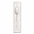 Elegant Dinnerware Heavyweight Cutlery, Individually Wrapped, Spoon, Plastic, White, 420/Box (90187)