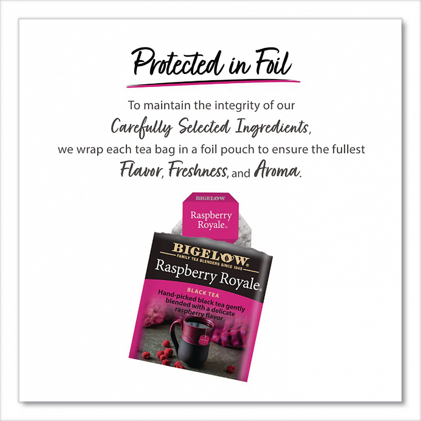 Raspberry Black Tea, Raspberry, 0.34 lbs, 28/Box (003401)