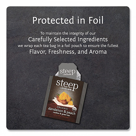 steep Tea, Dandelion and Peach, 1.18 oz Tea Bag, 20/Box (17715)