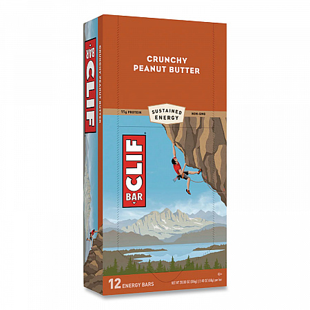 Energy Bar, Crunchy Peanut Butter, 2.4 oz Bar, 12/Box (50120)