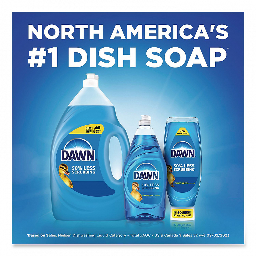Ultra Original Liquid Dishwashing Detergent, Unscented, 5.8 oz Bottle, 24/Carton (25477)