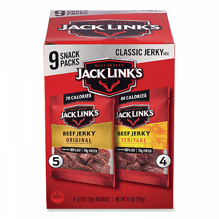 Sunchips and Jack Link's Beef Jerky Variety Pack, (30) 1.5 oz Bags, (9) 0.9 oz Snack Packs, Assorted Flavors/Bundle (60004175)